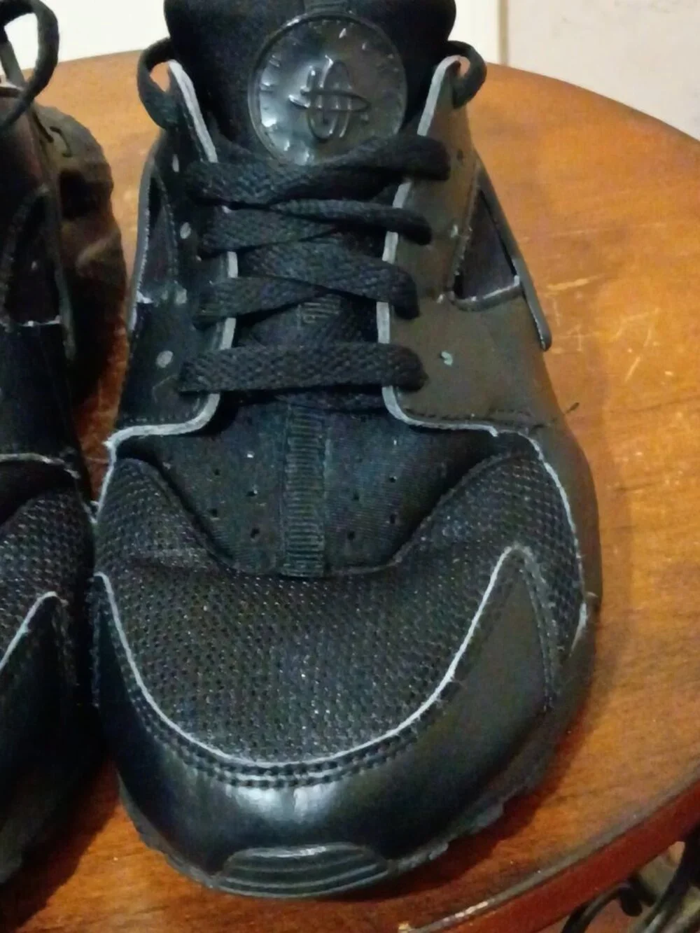 Nike Huarache Run Shoes Youth Size 7Y Kids Black Athletic Sneakers 654275-016